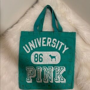 PINK Victoria's Secret University Tote - Teal